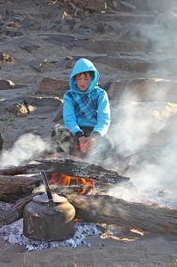 Morning coffee on Hopetown tour 