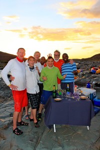 Sun downers on Orange River tour                   