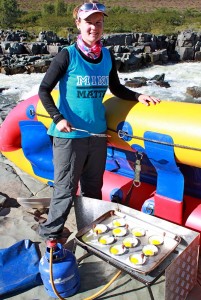 Chantell at the Business end of an egg spanner.    