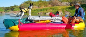    Lead guide Ferro on a four day Orange River rafting tour       