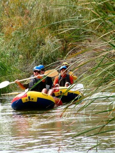 Channel on Pella rafting trip  